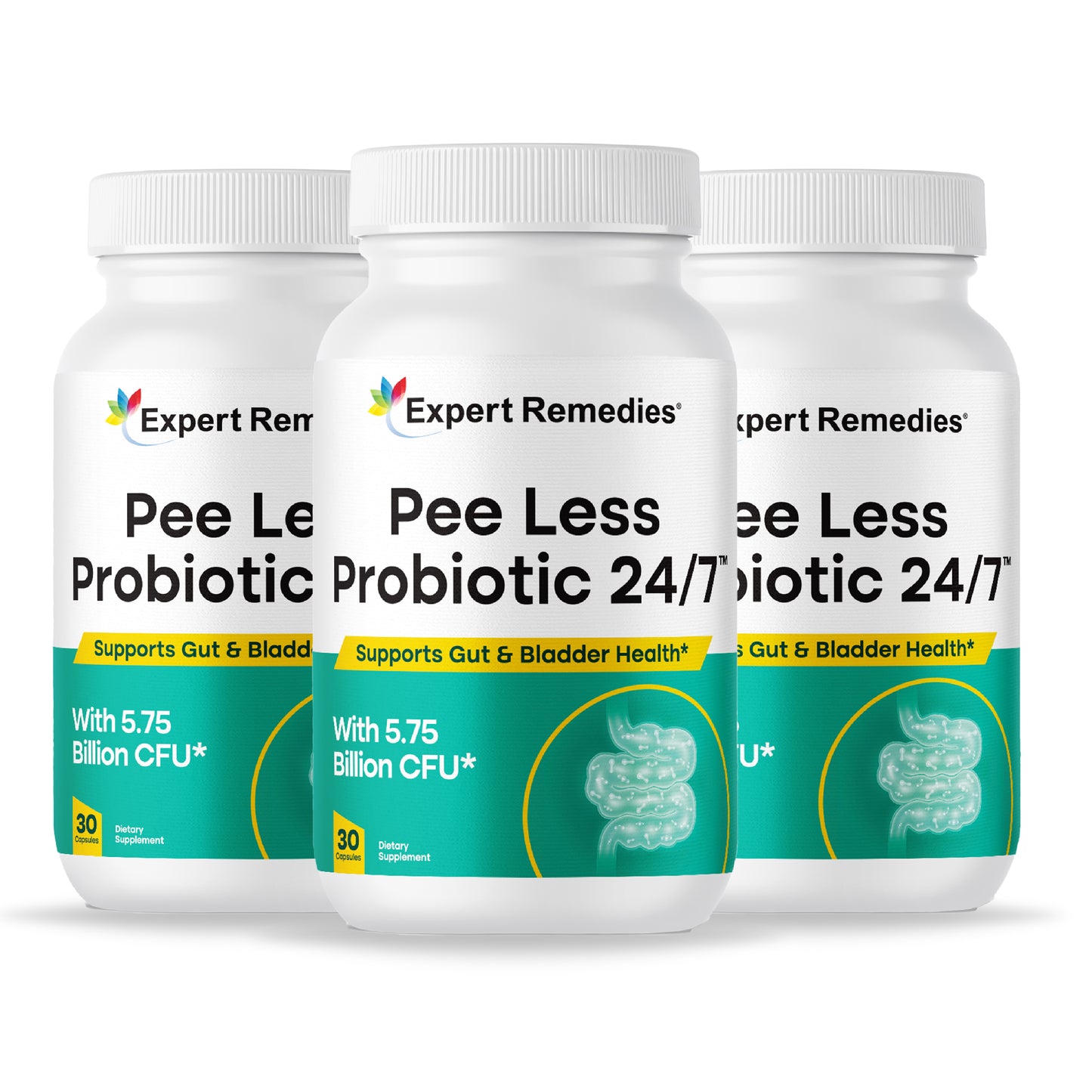 Pee Less Probiotic 24/7 3 Bottles