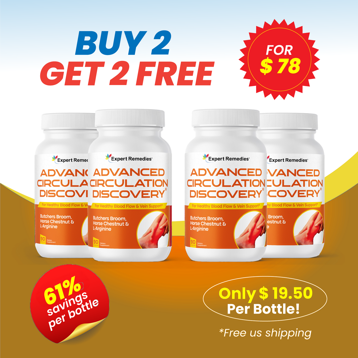 Buy 2 Bottles of Circulation Discovery Get 2 FREE
