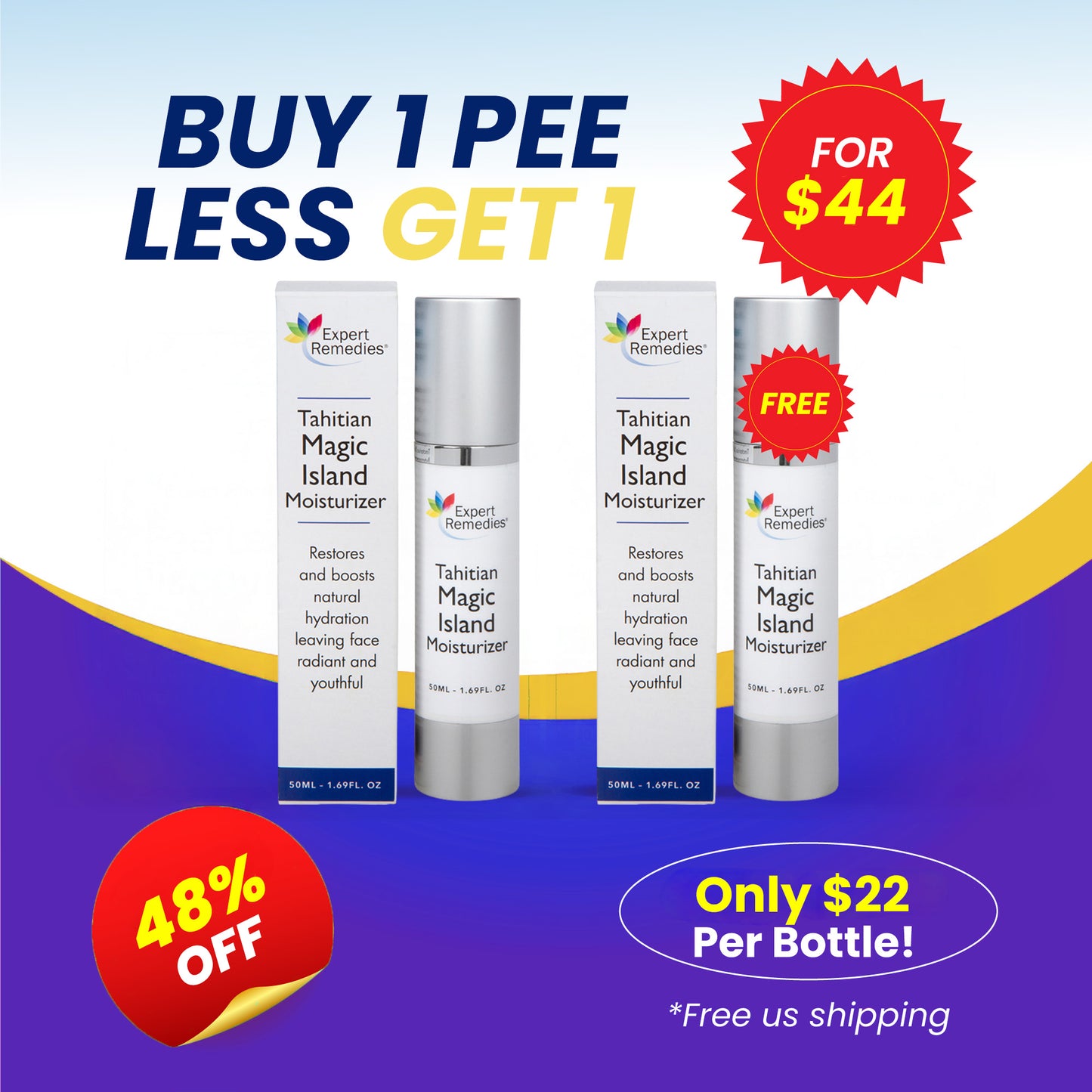 Buy 1 Bottle of Tahitian Moisturizer Get 1 FREE!