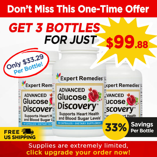 Advanced Glucose Discovery Buy 2 Get 1 Free for $33.29 per bottle