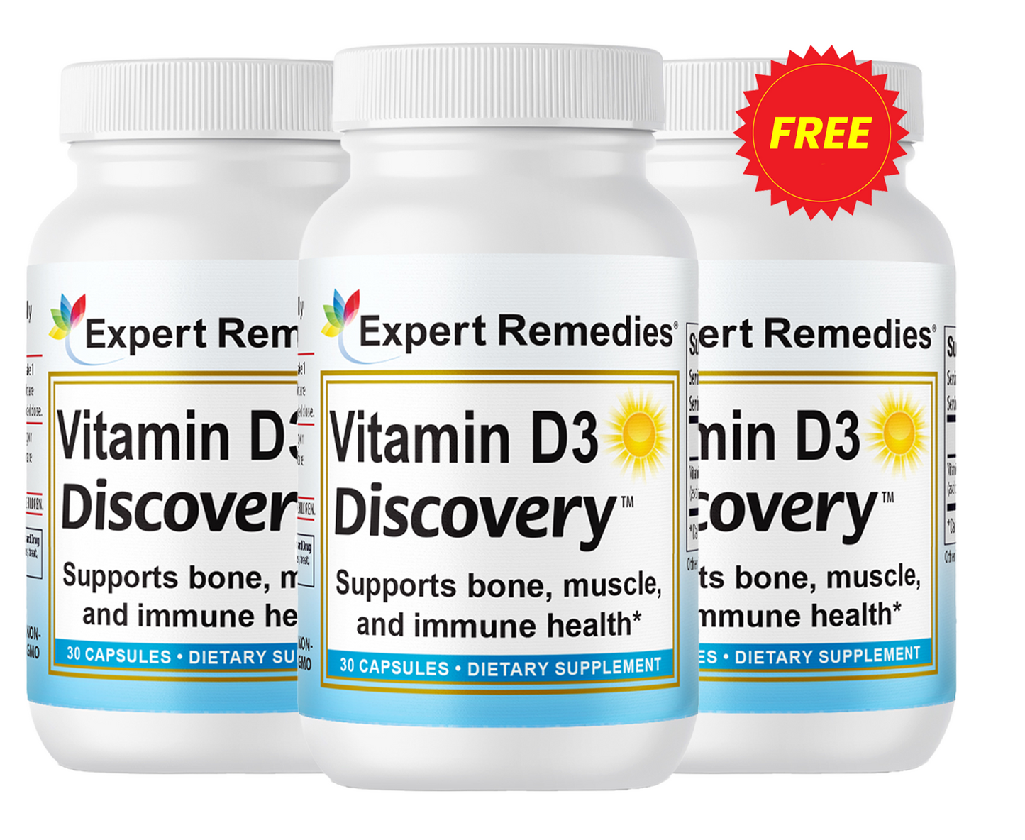Buy 2 Vitamin D3 GET 1 FREE for $21