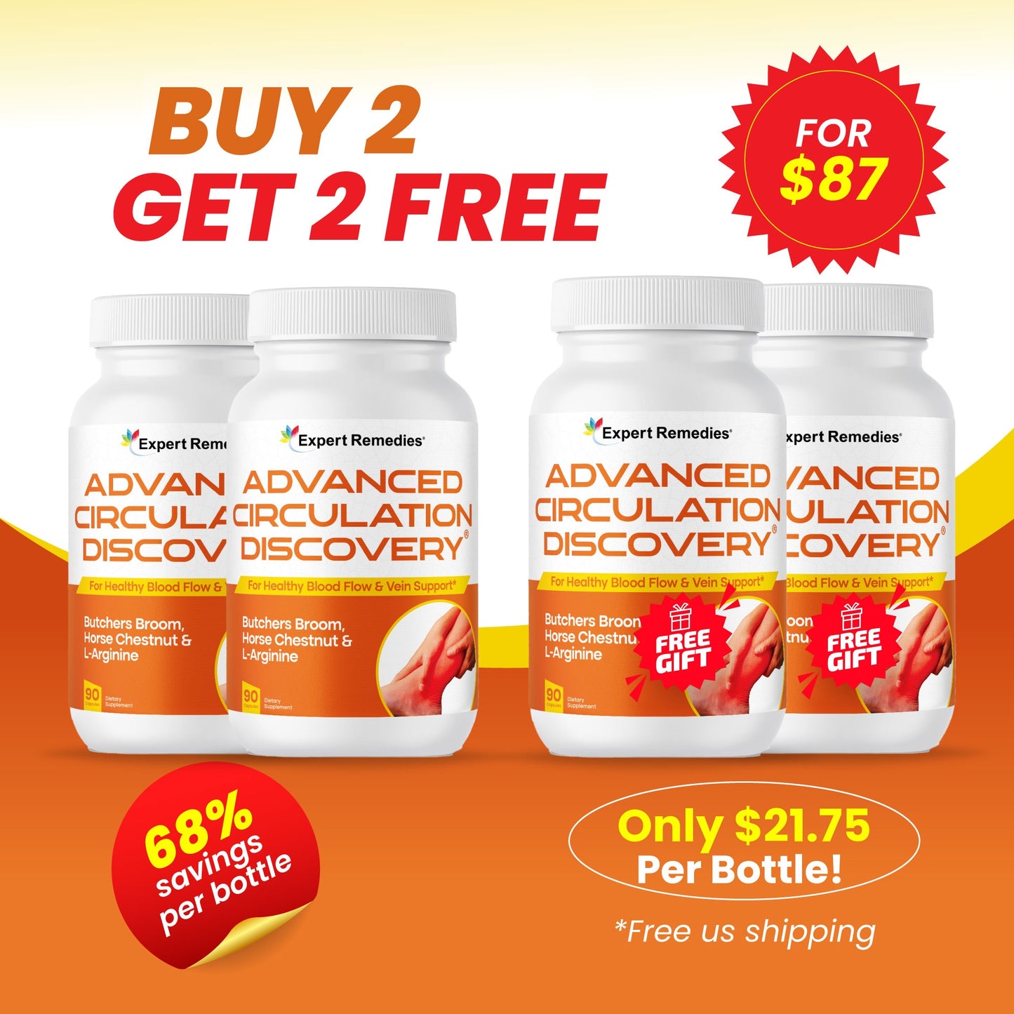 Buy 2 Bottles of Circulation Discovery Get 2 FREE!
