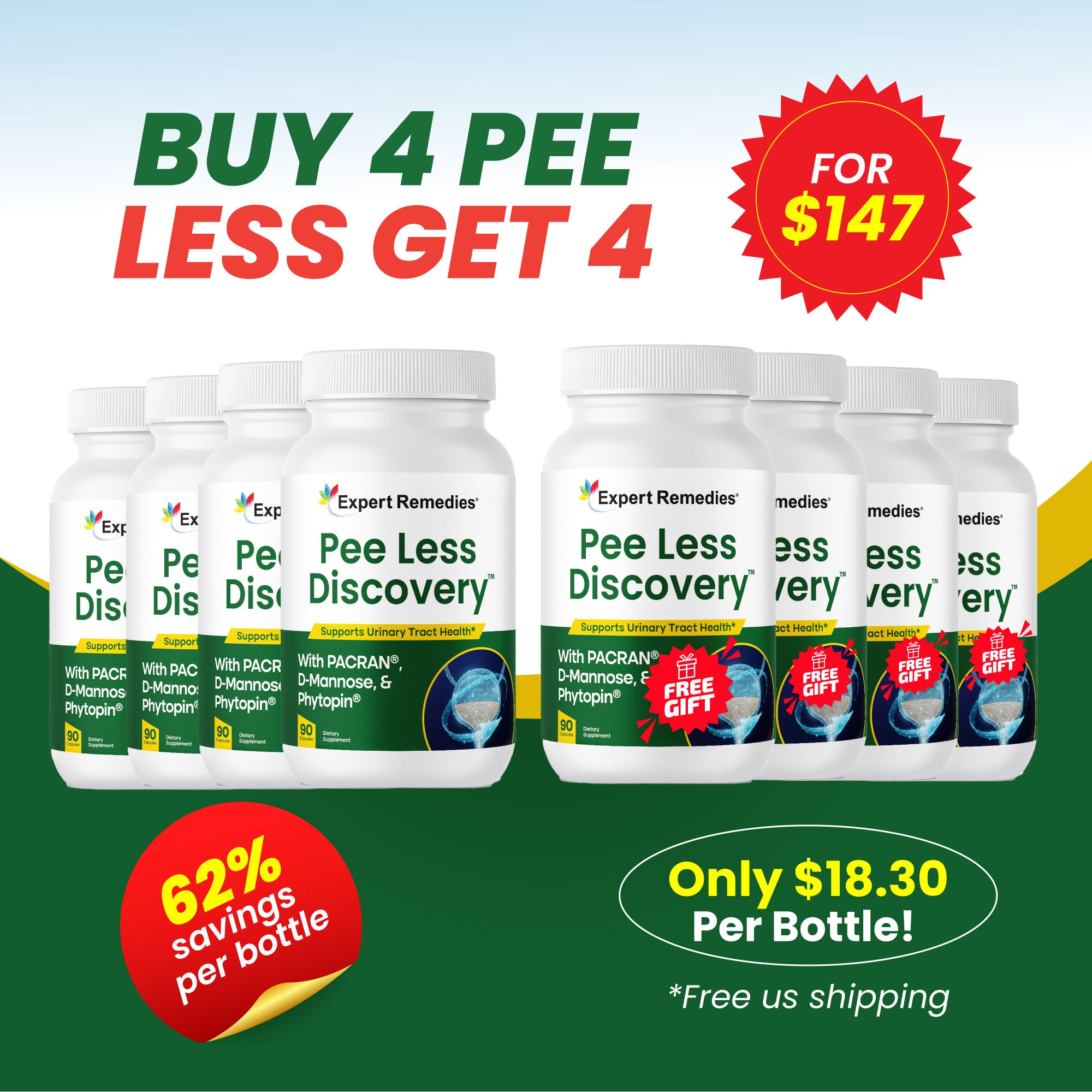 Buy 4 Pee Less Discovery Get 4 FREE! – ExpertRemediesNatural.com