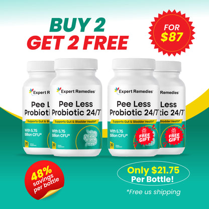 Pee Less Probiotic 24/7 Buy 2 Get 2 FREE!