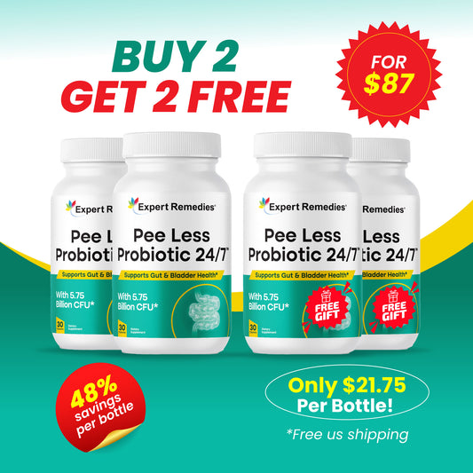 Pee Less Probiotic 24/7 Buy 2 Get 2 FREE!