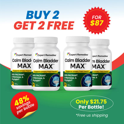 Buy 2 Bottles of Calm Bladder MAX Get 2 FREE