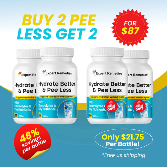 Hydrate Better, Pee Less Buy 2 Get 2 FREE!