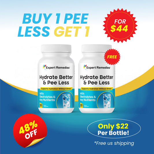 Hydrate Better, Pee Less Buy 1 Get 1 FREE!