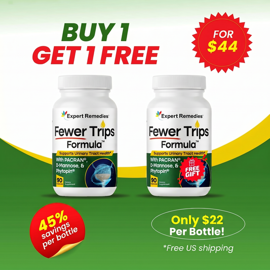 Buy 1 Bottle of Fewer Trips Get 1 FREE $44