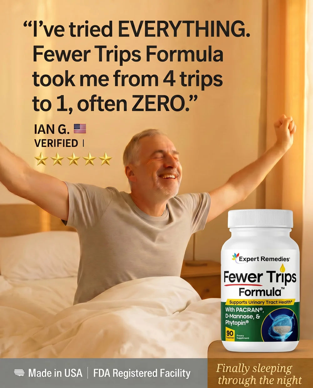 Fewer Trips Formula customer Ian